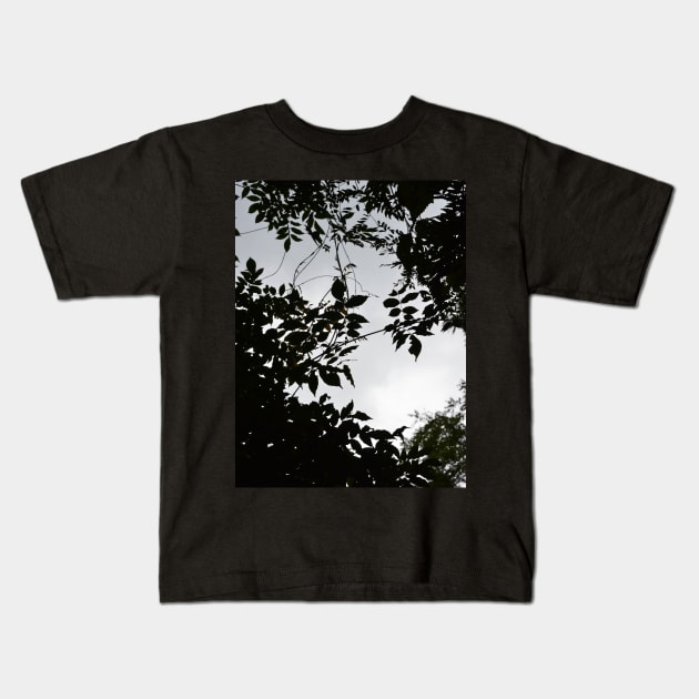 Greenery Noir's Companion Kids T-Shirt by tessiaphoto